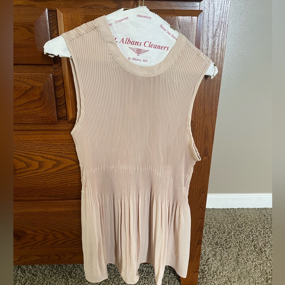 Adrianna Papell Champagne colored shell. NWT. Never worn.  Smoke free home
